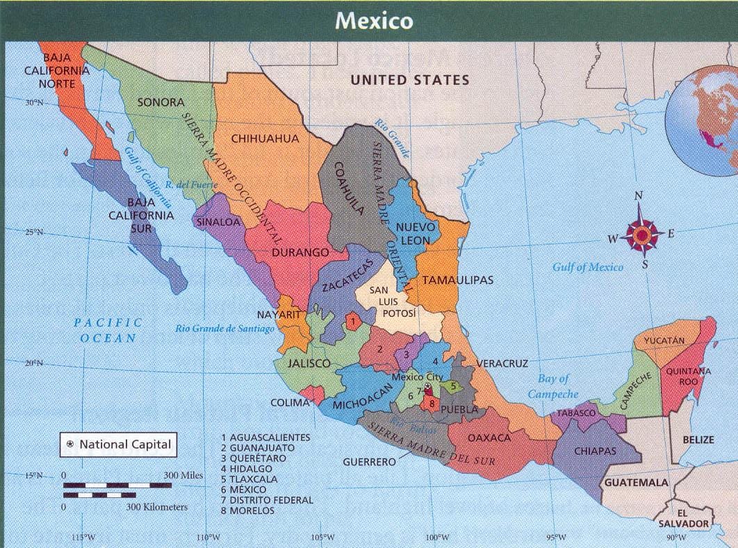 azteca de México mapa