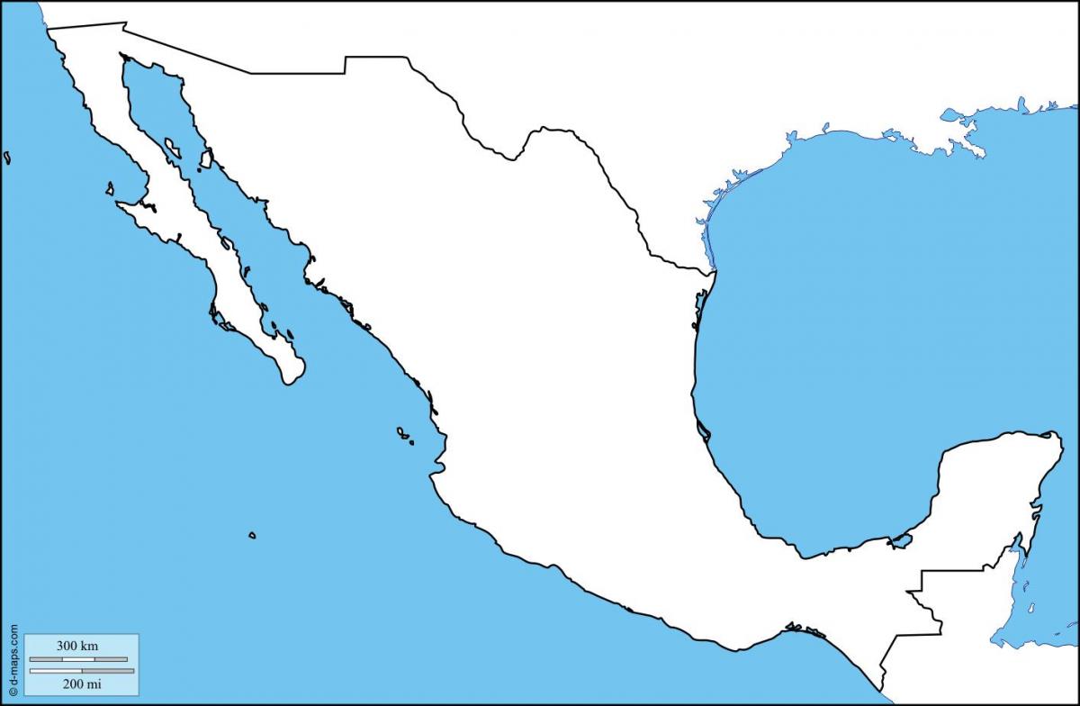 en branco México mapa