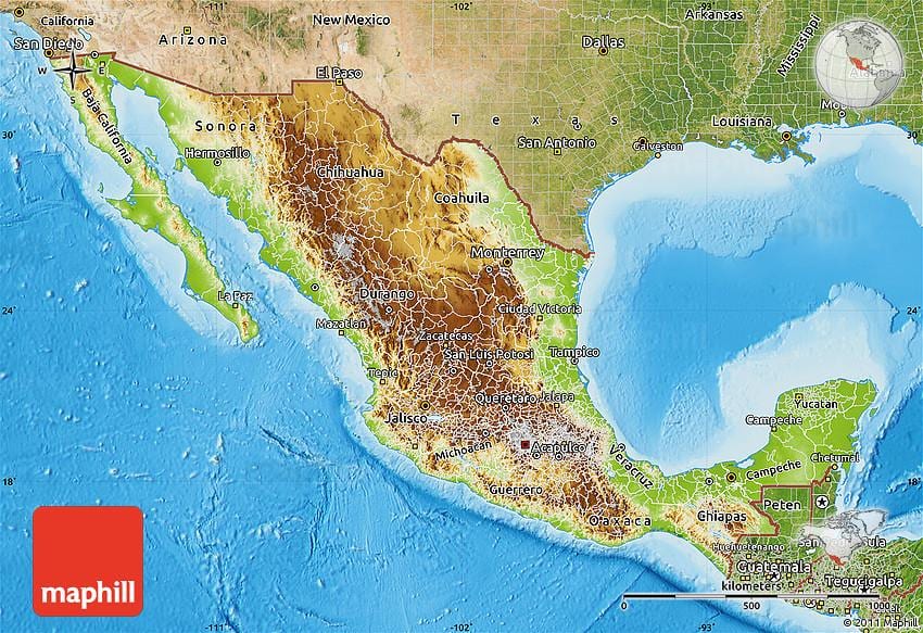 alivio mapa de México