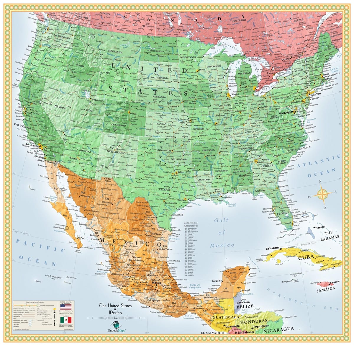 nós & México mapa