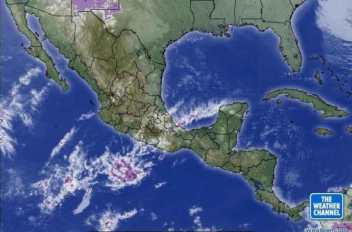 satélite o tempo mapa de México