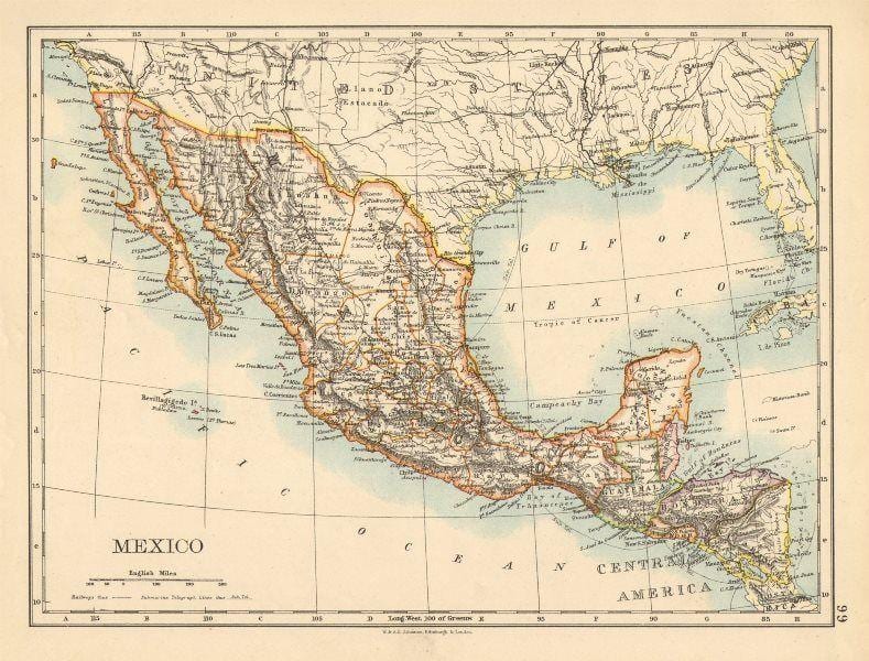 mapa antigo México