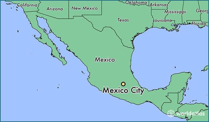 amosar un mapa de México