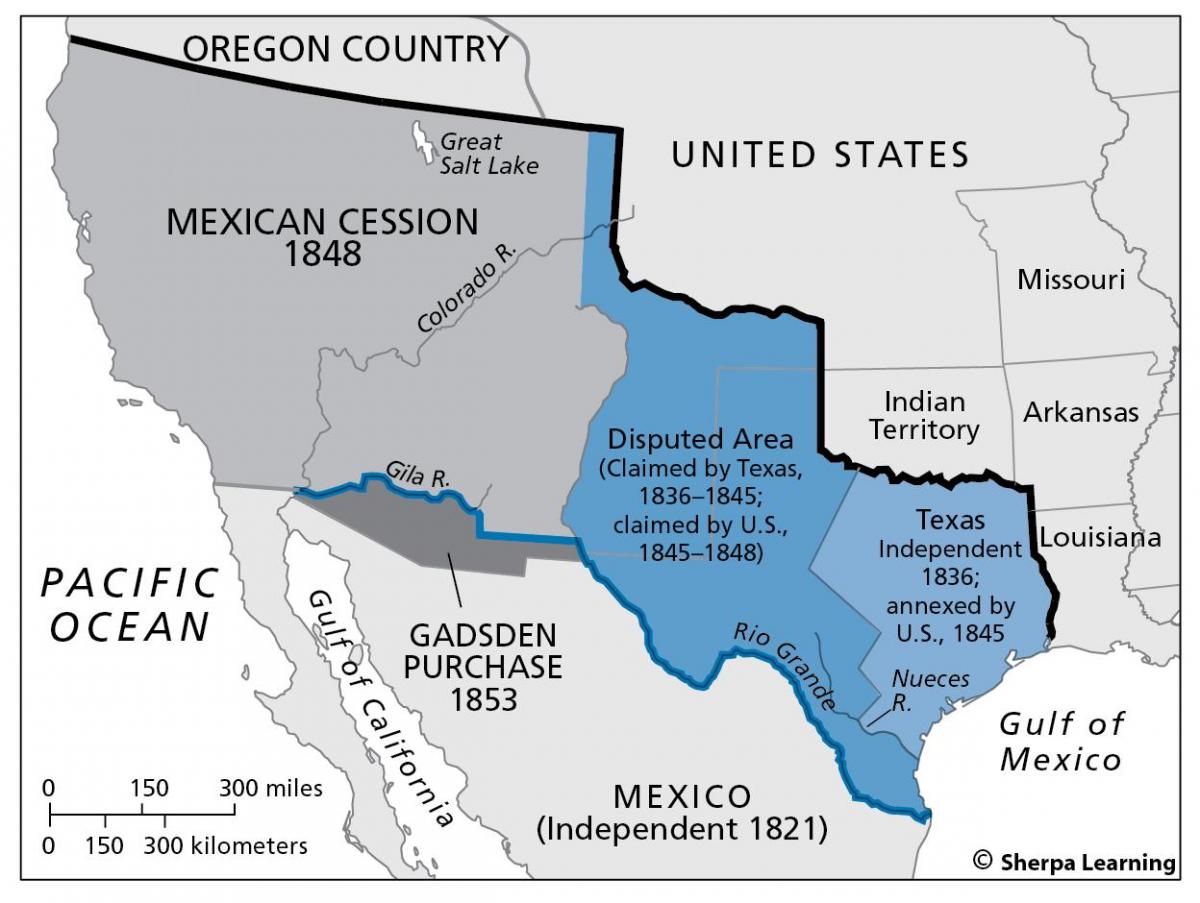 mapa de cesión mexicano