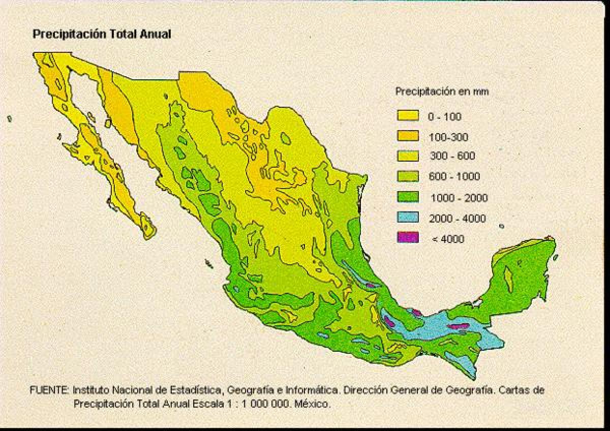o tempo mapa de México