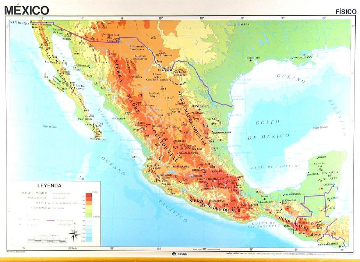 xeográfica mapa de México
