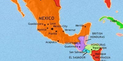 México américa mapa