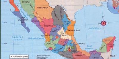 Azteca de México mapa