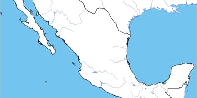 Mapa contorno de México