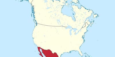 México e américa mapa