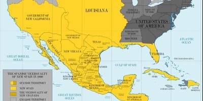 Mapa de México 1800