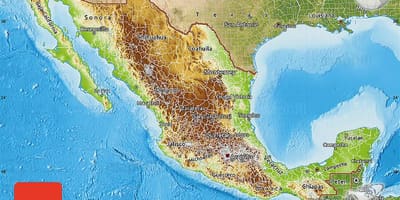 Alivio mapa de México