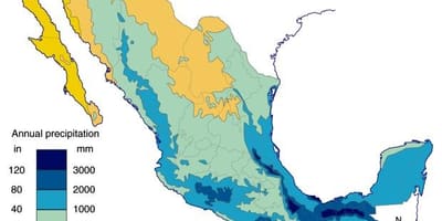 Mapa de México choiva