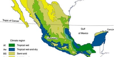 Clima mapa de México