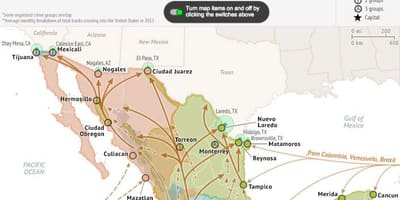 México taxa de criminalidade mapa