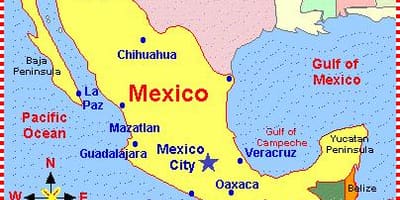 Un mapa de México