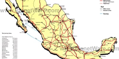 Estrada mapa de México
