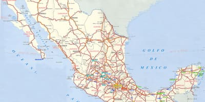 Mapa de México estradas