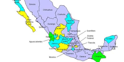Mapa de Mexicos unidos