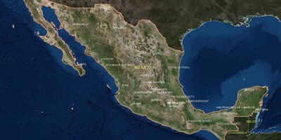 Mapa de satélite México
