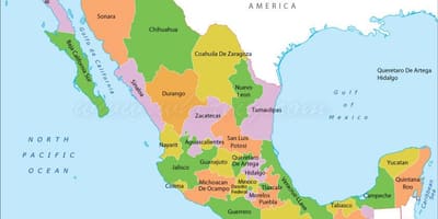 Política de México mapa