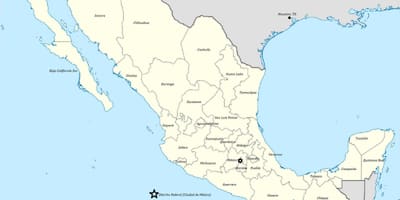 Mapa de México polo estado