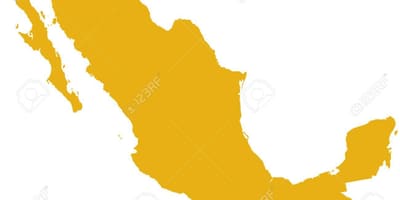 Mapa de México silueta
