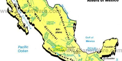 Mapa de México serras