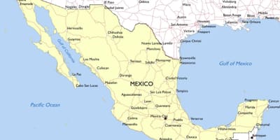 Mapa de México monumentos