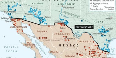 Mapa de México parede