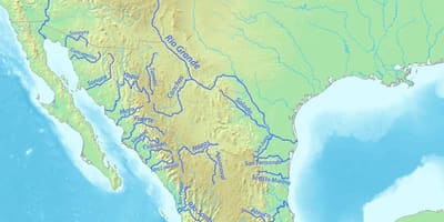 Mapa de México río
