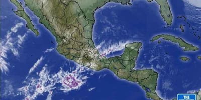 Satélite o tempo mapa de México