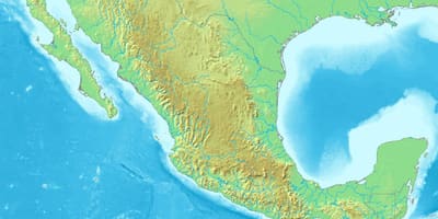 Mapa de México terreo