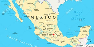 México mapa cidades