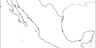 Esbozo de mapa de México