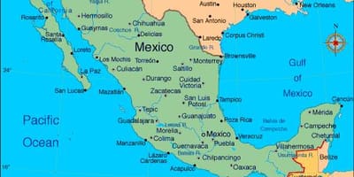 Mapa de resorts en México