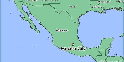 Amosar un mapa de México