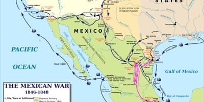 Mapa de guerra de méxico mapa