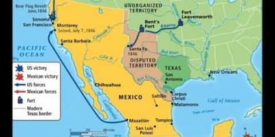 O mexicano guerra mapa