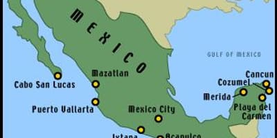 Mapa de mexicano resorts