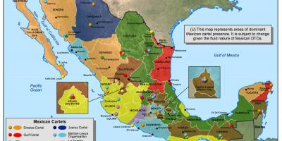 Mexicano cartel mapa