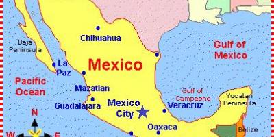 Un mapa de México