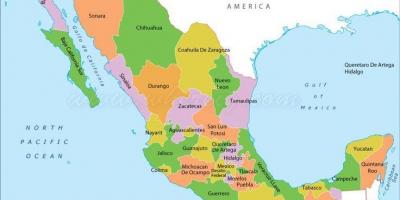 Mapa de México unidos