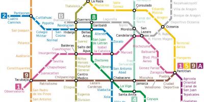 Mapa Metro de México