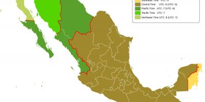Tempo de avisos mapa de México