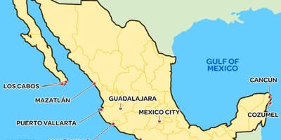 Simple mapa de México