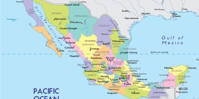 Un mapa de México unidos
